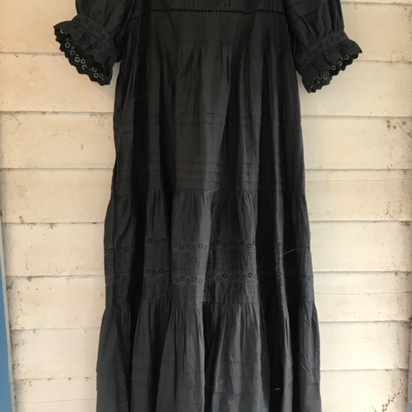 Christy Dawn Shaina Dress, black silk/cotton, M, NWT - Picture 10 of 12